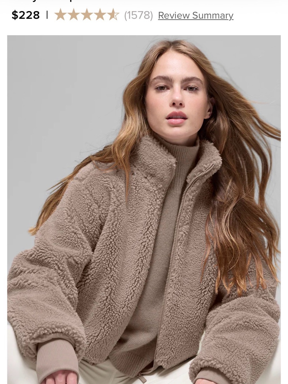 Alo Sherpa Jacket - Women's Plush Zip Front 💗